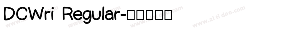 DCWri Regular字体转换